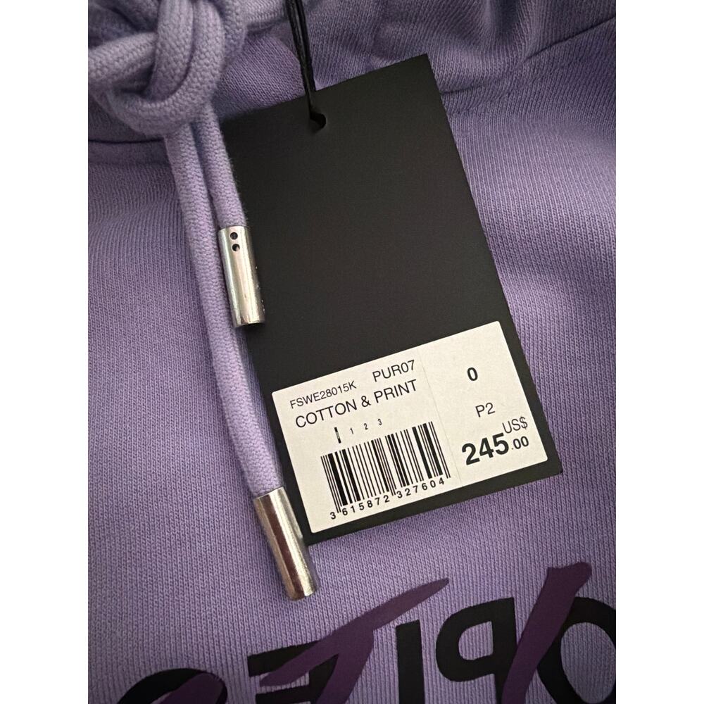New the Kooples women’s purple logo hoodie sweatshirt sz XS 0 - Picture 3 of 4